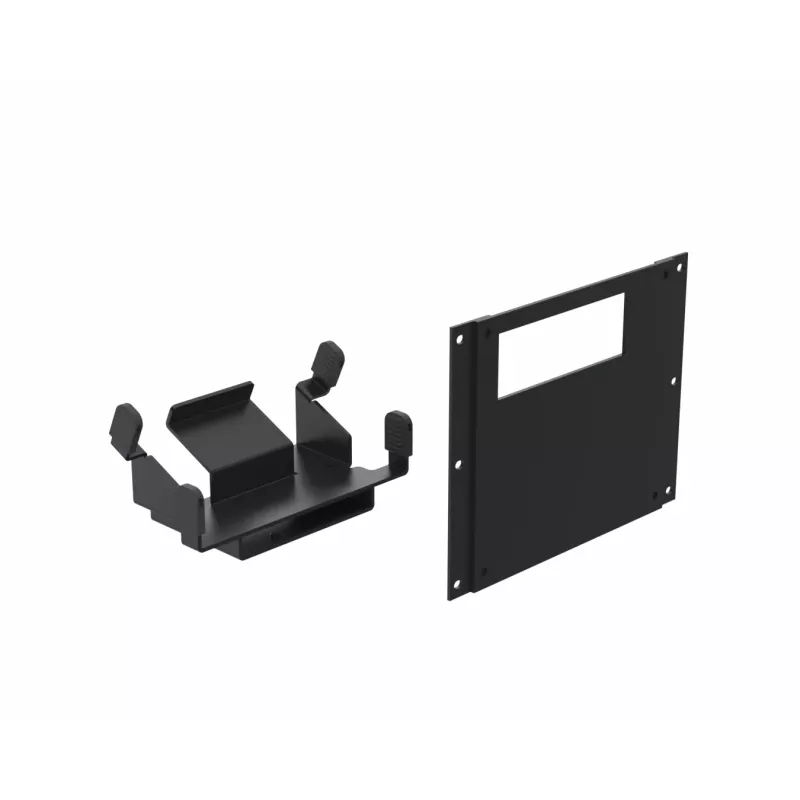 Ergonomic Solutions SpacePole Kiosk SPK612-02 POS sistemos priedas, spausdintuvo dangtelis, juodas, metalinis