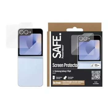 PanzerGlass SAFE. apsauginis stiklas, skirtas Samsung Galaxy Z Flip6 | Classic Fit