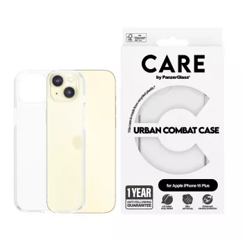 PanzerGlass CARE™ by ® Urban Combat Case Skaidrus iPhone 15 Plus