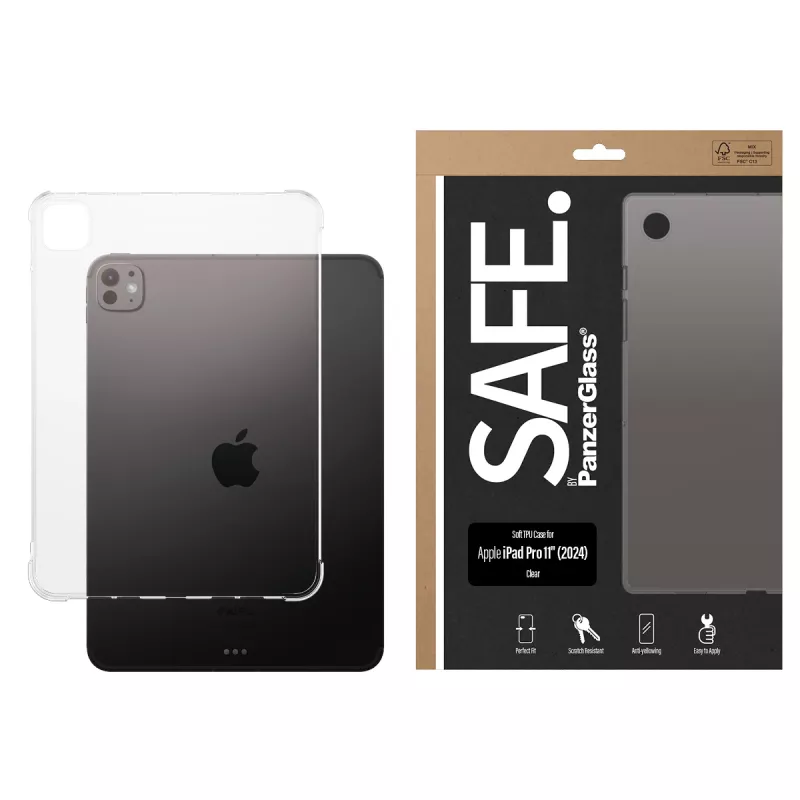 PanzerGlass SAFE. by ® TPU Dėklas Skaidrus iPad Pro 11'' (2024)