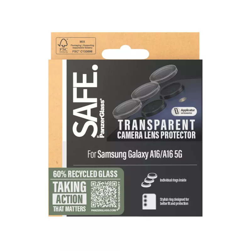 PanzerGlass SAFE apsauginis objektyvo stikliukas Samsung Galaxy A16 4G | A16 5G