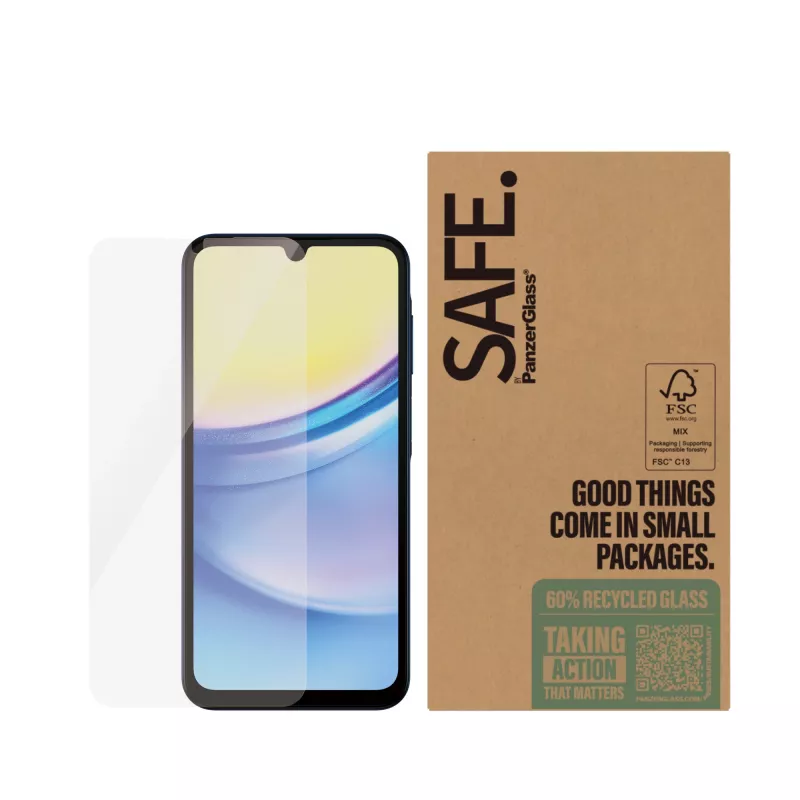 PanzerGlass SAFE.® ekrano apsauga Samsung Galaxy A16 | A16 5G | Ultra-Wide Fit
