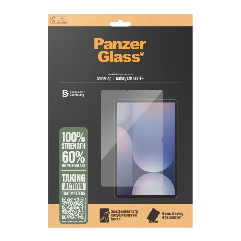PanzerGlass® ekrano apsauga Samsung Galaxy Tab S10 FE+ | Ultra-Wide Fit