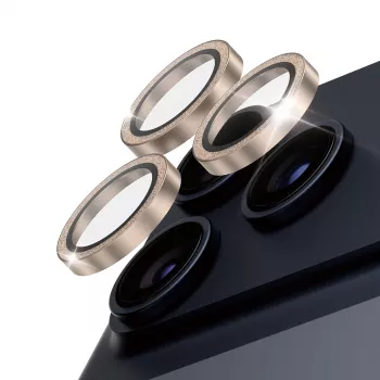 PanzerGlass® Hoops® Camera Lens Protector Blizgantis Auksinis iPhone 17 Pro | iPhone 17 Pro Max | iPhone 16 Pro | 16 Pro Max