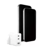 PanzerGlass empower™ by ® Turbo 70W kelių įrenginių įkroviklis su 2 x USB-C + USB-A | UK kištukas | sidabriškai baltas