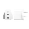 PanzerGlass empower™ by ® Turbo 70W kelių įrenginių įkroviklis su 2 x USB-C + USB-A | UK kištukas | sidabriškai baltas