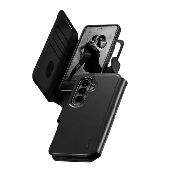 PanzerGlass CARE 2-in-1 dėklas su pinigine ir Qi įkrovimu, Samsung Galaxy S26, permatomas