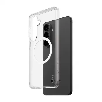 Apsauginis dėklas PanzerGlass CARE Urban Explorer Case Samsung Galaxy S26+ — permatomas, baltas Qi
