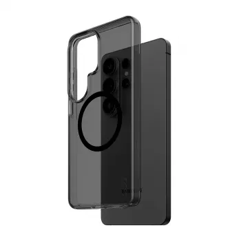 Apsauginis dėklas PanzerGlass CARE Urban Explorer Case Smokey su Black Qi, skirtas Samsung Galaxy S26 Ultra