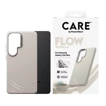 PanzerGlass CARE™ by ® Flow Case Vanilla su Qi Samsung Galaxy S26 Ultra