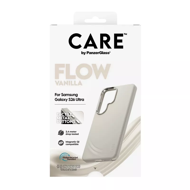 PanzerGlass CARE™ by ® Flow Case Vanilla su Qi Samsung Galaxy S26 Ultra