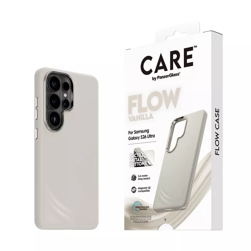 PanzerGlass CARE™ by ® Flow Case Vanilla su Qi Samsung Galaxy S26 Ultra