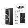 Apsauginis dėklas PanzerGlass CARE Samba permatomas su balta Qi Samsung Galaxy S26