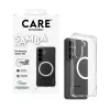 Apsauginis dėklas PanzerGlass CARE Samba permatomas su balta Qi Samsung Galaxy S26