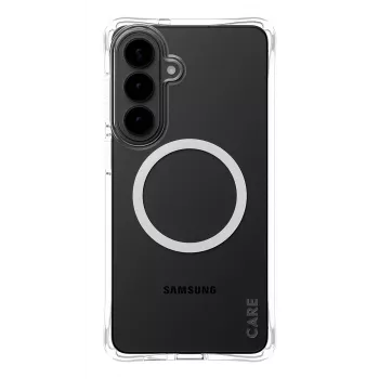 PanzerGlass CARE™ by ® Samba Case Skaidrus su Baltu Qi Samsung Galaxy S26+