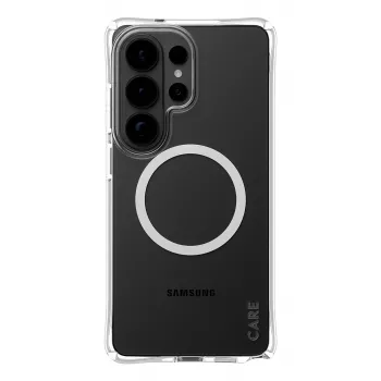 PanzerGlass CARE™ by ® Samba Dėklas Skaidrus su Balta Qi Samsung Galaxy S26 Ultra