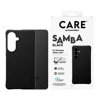 PanzerGlass CARE™ by ® Samba Case Black w. Qi Samsung Galaxy S26+