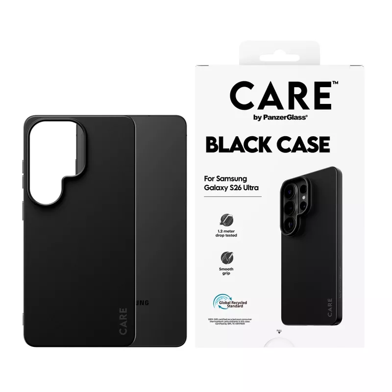 TPU dėklas PanzerGlass CARE™ Samsung Galaxy S26 Ultra — Juodas