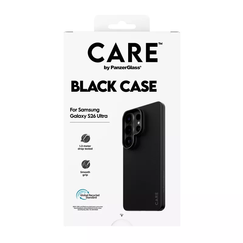 TPU dėklas PanzerGlass CARE™ Samsung Galaxy S26 Ultra — Juodas