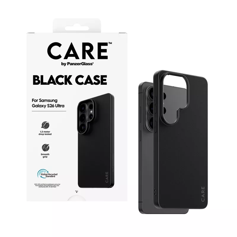 TPU dėklas PanzerGlass CARE™ Samsung Galaxy S26 Ultra — Juodas