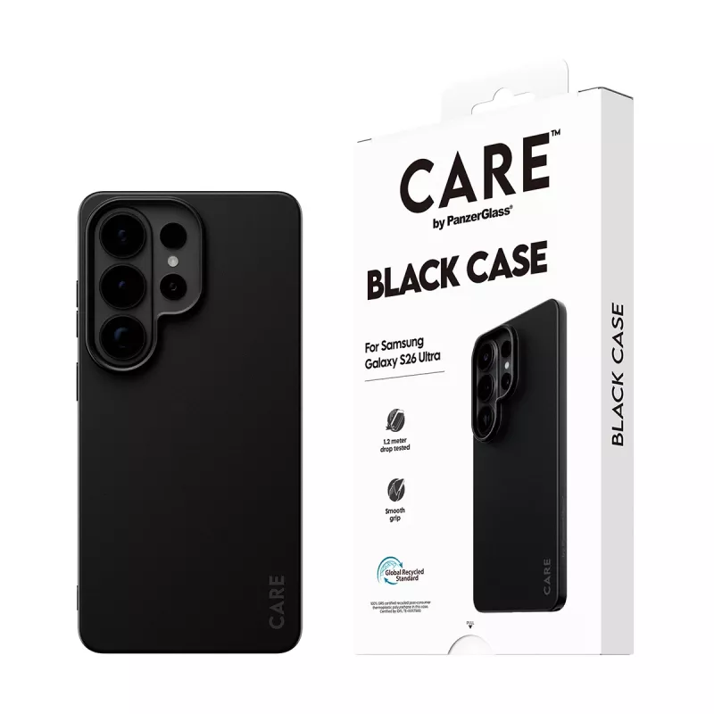 TPU dėklas PanzerGlass CARE™ Samsung Galaxy S26 Ultra — Juodas