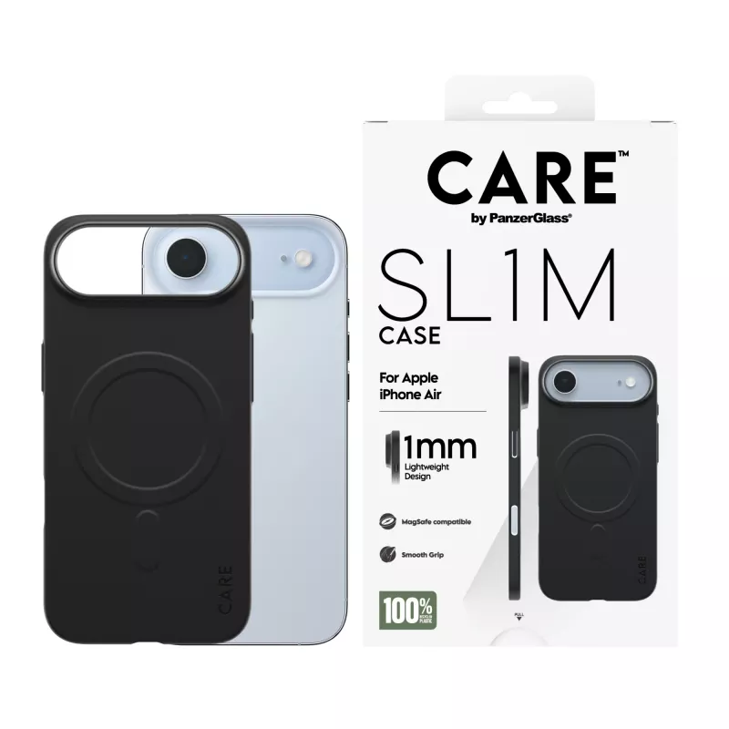 Apsauginis dėklas PanzerGlass CARE SL1M su MagSafe Apple iPhone Air, juodas