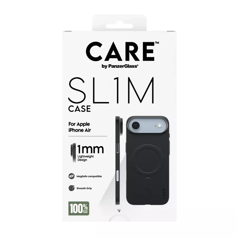 Apsauginis dėklas PanzerGlass CARE SL1M su MagSafe Apple iPhone Air, juodas