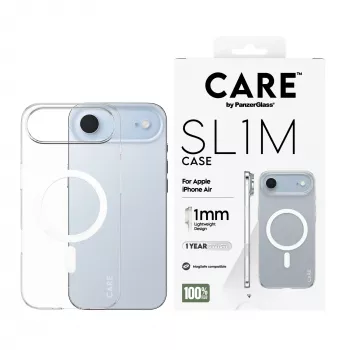 PanzerGlass CARE SL1M Case Skaidrus su MagSafe, skirta Apple iPhone Air