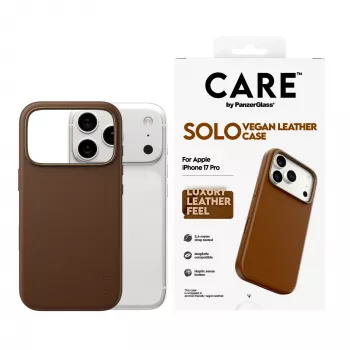 PanzerGlass CARE Solo Case Brown dėklas Apple iPhone 17 Pro