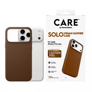 Dėklas PanzerGlass CARE Solo Case Brown, skirtas Apple iPhone 17 Pro Max, rudas
