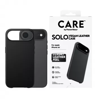 Apsauginis dėklas PanzerGlass CARE Solo, skirtas Apple iPhone Air, juodas