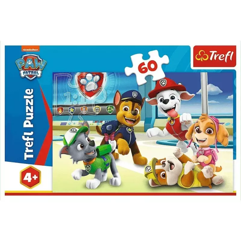 Dėlionė TREFL Paw Patrol — 60 detalių, vaikiškas galvosūkis, kartoniniai gabaliukai