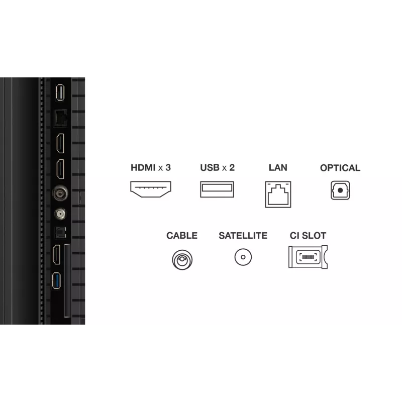 TCL P7K 75P7K televizorius 190,5 cm (75 colių) 4K Ultra HD Smart TV Wi-Fi Metalinis 450 cd/m²