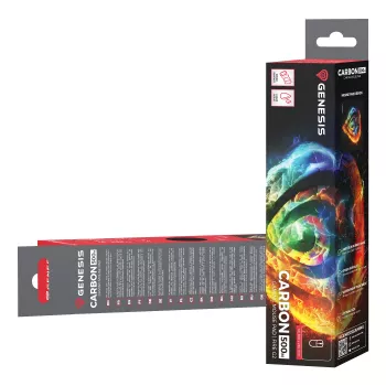 Pelės kilimėlis GENESIS Carbon 500 M Fire G2, 300x250 mm, spalvotas