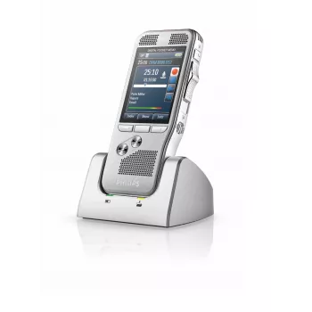 Philips DPM8100 Flash Card Sidabrinis diktofonas