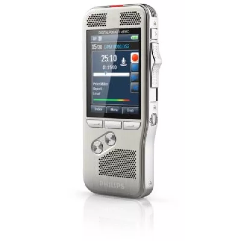 Philips DPM8100 Flash Card Sidabrinis diktofonas
