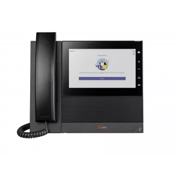 HP Poly CCX 600 verslo medijos telefonas, skirtas Microsoft Teams, su PoE
