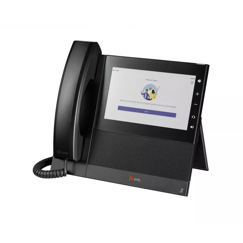 HP Poly CCX 600 verslo medijos telefonas, skirtas Microsoft Teams, su PoE