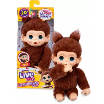 Moose Toys Little Live Pets Mano Mažylis Beždžionėlė 'Chikki Cherry'
