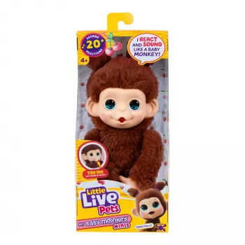 Moose Toys Little Live Pets Mano Mažylis Beždžionėlė 'Chikki Cherry'