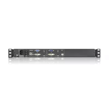 ATEN CL6700MW KVM konsolė su 17,3 colių ekranu, 1U, juoda