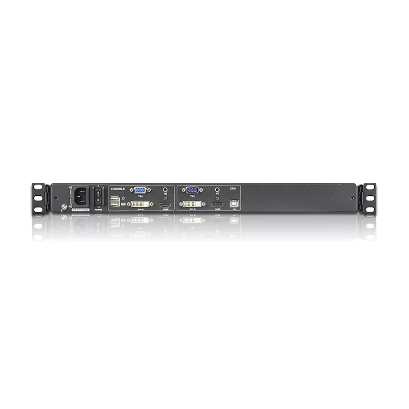 ATEN CL6700MW KVM konsolė su 17,3 colių ekranu, 1U, juoda