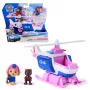 PAW Patrol: Paieškos ir gelbėjimo sraigtasparnis su Skye ir kengūra, atitraukiamas veiksmo žaislas, 2 figūrėlės