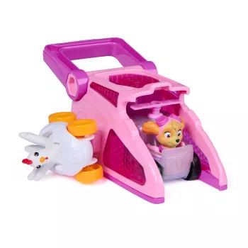 PAW Patrol Skye Pup Squad Paleidimo įrenginys su Chickaletta mašina 2 vnt., žaislas vaikams nuo 3 metų