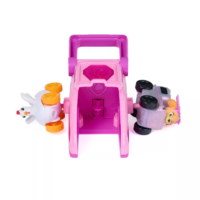 PAW Patrol Skye Pup Squad Paleidimo įrenginys su Chickaletta mašina 2 vnt., žaislas vaikams nuo 3 metų