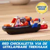 PAW Patrol: Search & Rescue, Zuma gelbėjimo vandens transporto priemonė su 2 figūrėlėmis, žaislinis laivelis su atatrankos mechanizmu, vaikiški žaislai berniukams ir mergaitėms nuo 3 metų