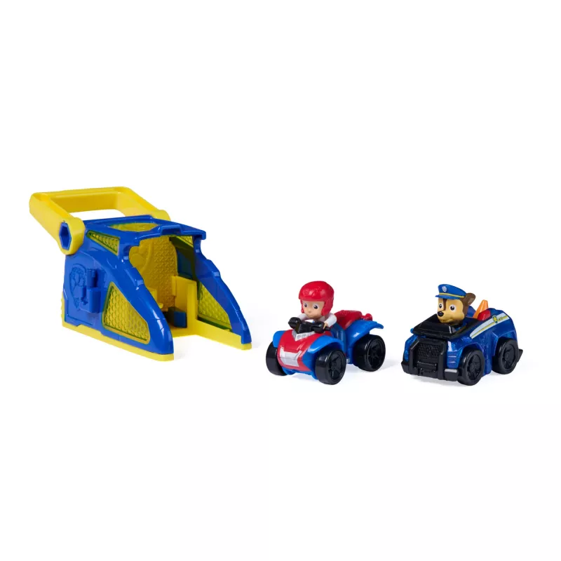 PAW Patrol Chase Pup Squad Launcher su Ryder transporto priemone 2 vnt., žaislai vaikams nuo 3 metų