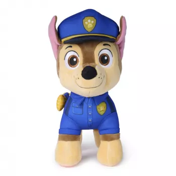 PAW Patrol : paieškos ir gelbėjimo Chase minkštas žaislas su žibintuvėliu, ikimokykliniams vaikams, berniukams ir mergaitėms nuo 3 metų, 10 colių