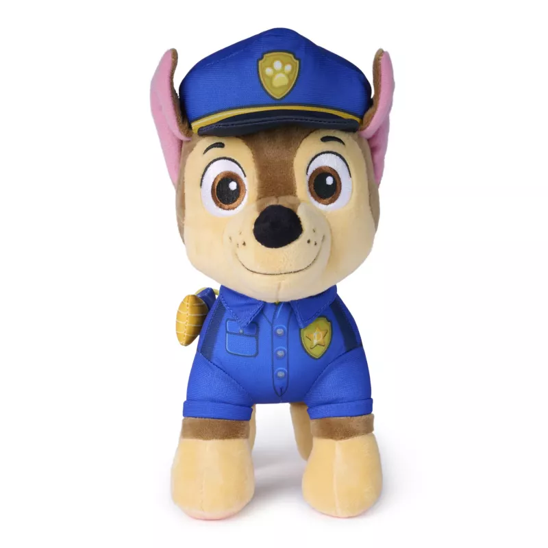 PAW Patrol : paieškos ir gelbėjimo Chase minkštas žaislas su žibintuvėliu, ikimokykliniams vaikams, berniukams ir mergaitėms nuo 3 metų, 10 colių