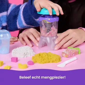Kinetic Sand Smoothie Mixer Playset – Kinetinis smėlis su maišytuvu ir ledų formelėmis
